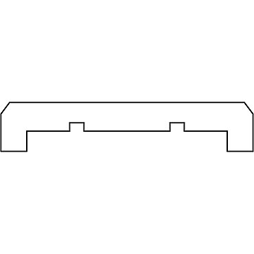 Afdeklat grenen 183x8,8x1,7 cm