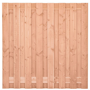 Tuinscherm Zillertal geschaafd onbehandeld Douglashout 17-planks 180x180 cm