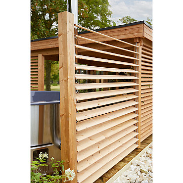 Flex Fence rvs zelfbouwpakket excl. hout, raillengte 220 cm
