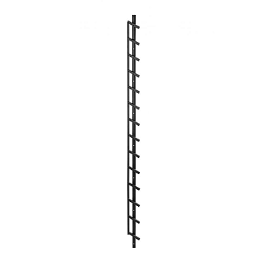 Flex Fence zelfbouwpakket excl. hout, raillengte 96 cm zwart
