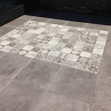 Restpartij Almere: 8.63m2 Designo Mosaic 60x60x3 cm Grey