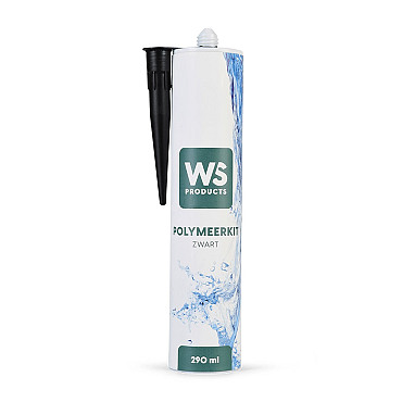 WS Polymeerkit steenlijm zwart per koker 290 ml