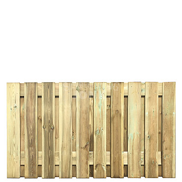 Grenen Tuinscherm 21-Planks Scherm Recht Verticaal 180x90 cm