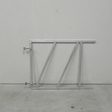 Stalen Poortframe verstelbaar 100x80 cm verzinkt