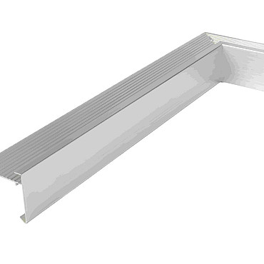 Daktrim Blank Aluminium 50/50x4,5/4,5 cm Binnenhoek (bij L-vormige verblijven)
