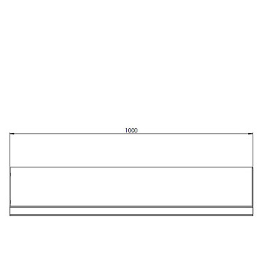 Cortenstaal keerwand recht 100x20x30 cm