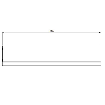 Gepoedercoat staal keerwand recht 100x20x30 cm antraciet grijs