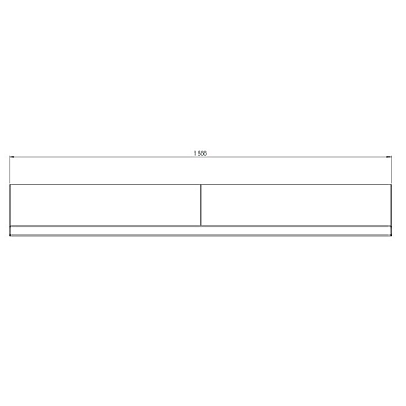 Cortenstaal keerwand recht 150x20x40 cm