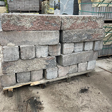 Restpartij Almere 36 stuks Splitrocks XL Getrommeld 60x15x15 cm Tricolore