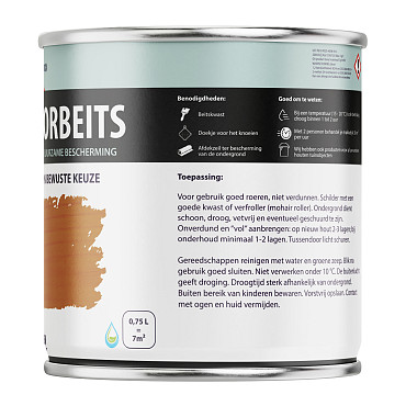 Houtdecorbeits Transparant Eiken - 750 ml