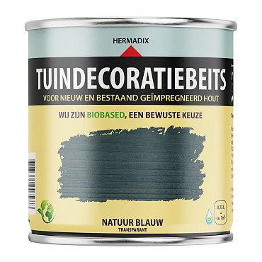 Tuindecoratiebeits Natuur Blauw Transparant  - 750 ml