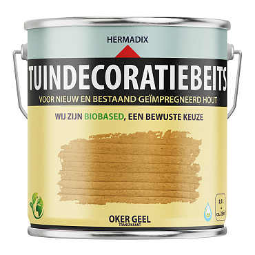 uindecoratiebeits Oker Geel Transparant  - 2500 ml