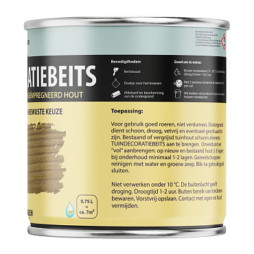 Tuindecoratiebeits Olijf Groen Transparant  - 750 ml