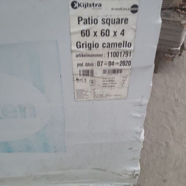 Restpartij Edam: ca. 10,08 m2 Patio 60x60x4 cm Grigio Camello