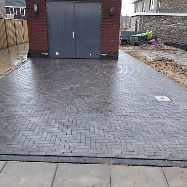 Restpartij Edam: 29,64 m2 Natura Stone Strak 7x21x6 cm London Antra/Brown