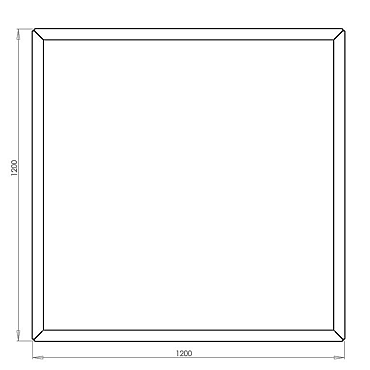 Cortenstaal vierkante plantenbak Miami 120x120x80 cm met bodemplaat