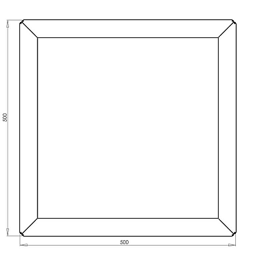 Cortenstaal vierkante plantenbak Miami 50x50x80 cm met bodemplaat