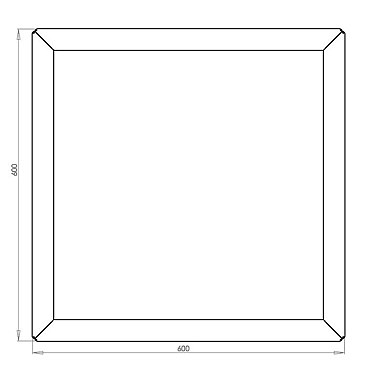 Cortenstaal vierkante plantenbak Miami 60x60x80 cm met bodemplaat
