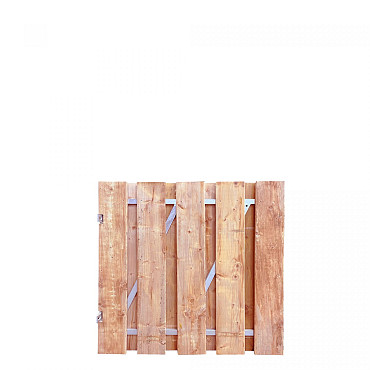 Red Wood Tuindeur Geschaafd op stalen frame 100x90 cm