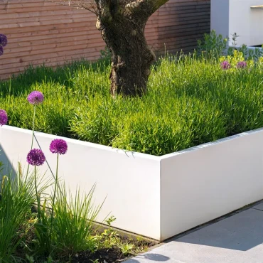 Plantenbak Carrez L-vorm aluminium 100x100x80 cm