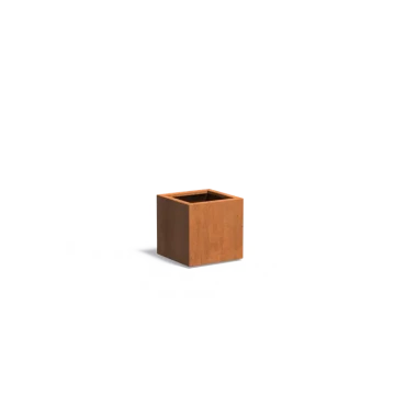 Plantenbak Carrez met bodem cortenstaal 50x50x50 cm