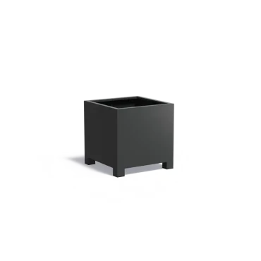 Plantenbak Carrez met poten aluminium 80x80x80 cm