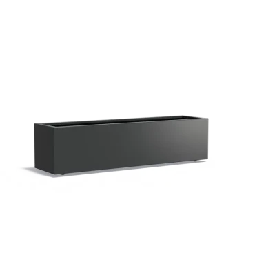 Plantenbak Carrez met wielen aluminium 200x50x50 cm