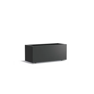 Plantenbak Carrez met wielen aluminium 120x50x50 cm