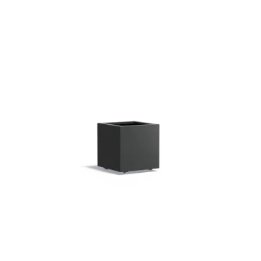 Plantenbak Carrez met wielen aluminium 50x50x50 cm