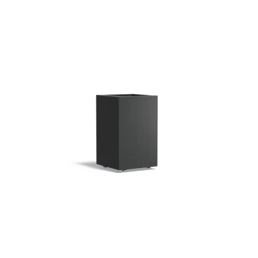 Plantenbak Carrez met wielen aluminium 50x50x80 cm