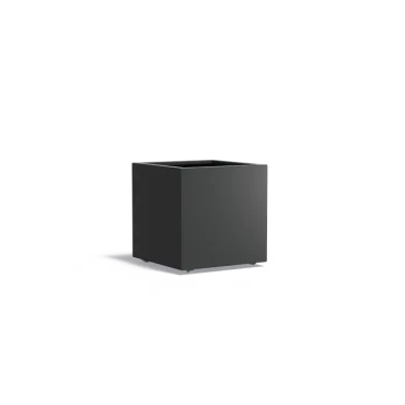 Plantenbak Carrez met wielen aluminium 70x70x70 cm