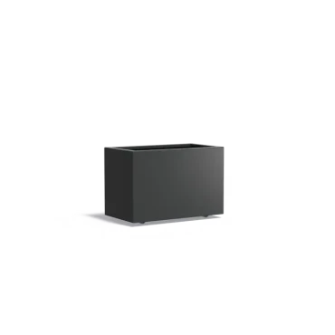 Plantenbak Carrez met wielen aluminium 90x50x60 cm
