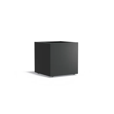 Plantenbak Carrez met wielen aluminium 80x80x80 cm
