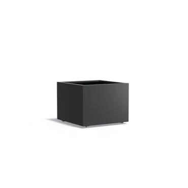 Plantenbak Carrez met wielen aluminium 80x80x60 cm