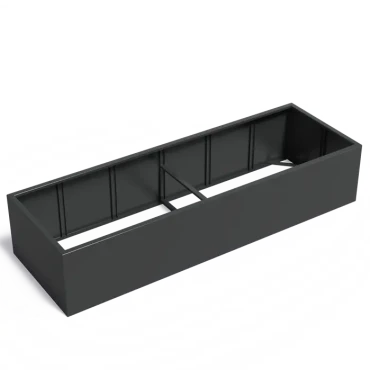 Plantenbak Carrez zonder bodem aluminium 300x100x60 cm