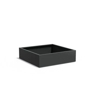 Plantenbak Carrez met bodem aluminium 140x140x40 cm