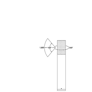 Outdoorpro+ Staande Lamp Lapas Blanco Middelgroot