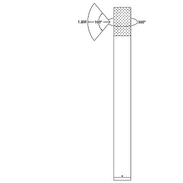 Outdoorpro+ Staande Lamp Lapas Blanco Groot