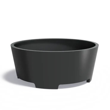 Plantenbak Conic met poten aluminium Ø200x80 cm