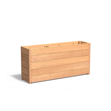 Plantenbak Carrez met bodem hardhout 150x40x71,3 cm