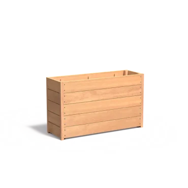 Plantenbak Carrez met bodem hardhout 120x40x71,3 cm