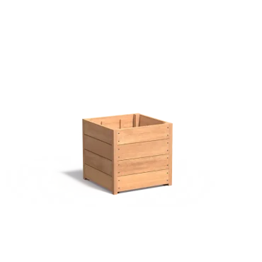 Plantenbak Carrez met bodem hardhout 60x60x57,4 cm
