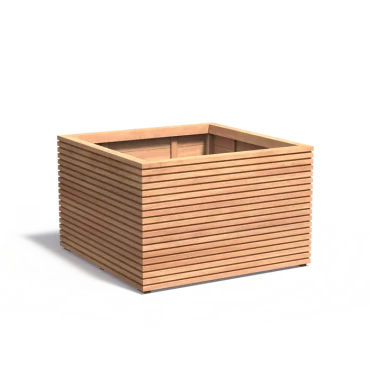 Plantenbak Malaga Rhombus hardhout 120x120x74,6 cm