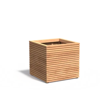 Plantenbak Malaga Rhombus hardhout 80x80x74,6 cm