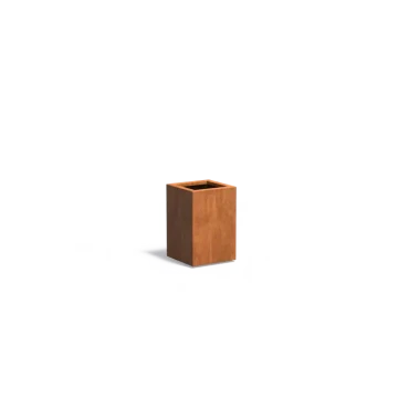 Plantenbak Carrez met bodem cortenstaal 40x40x60 cm