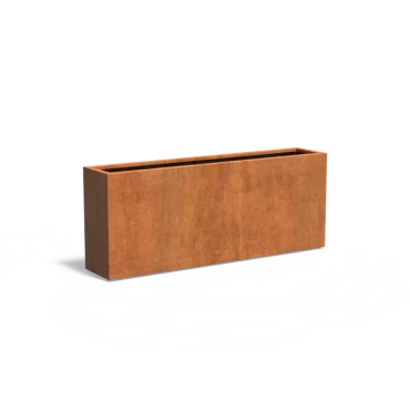 Plantenbak Carrez met bodem cortenstaal 200x40x80 cm