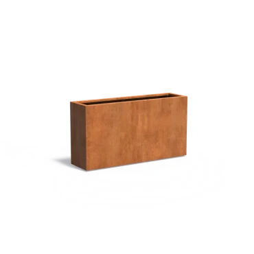 Plantenbak Carrez met bodem cortenstaal 150x40x80 cm