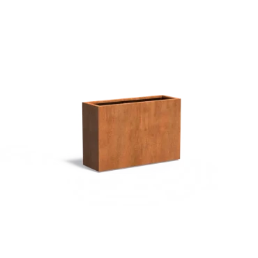 Plantenbak Carrez met bodem cortenstaal 120x40x80 cm