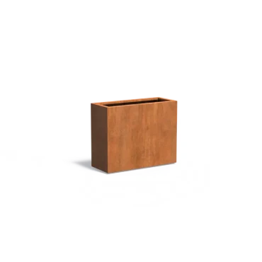 Plantenbak Carrez met bodem cortenstaal 100x40x80 cm