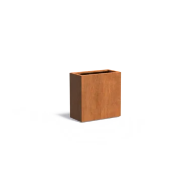 Plantenbak Carrez met bodem cortenstaal 80x40x80 cm